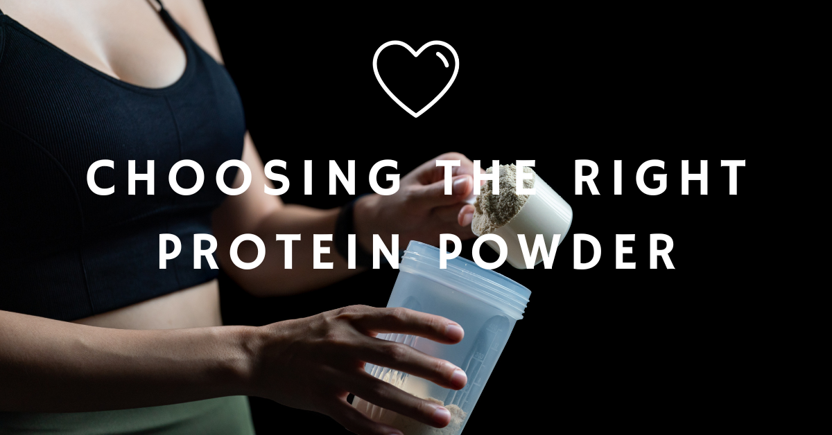 Choosing the right protein powder for you