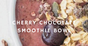 cherry chocolate smoothie bowl