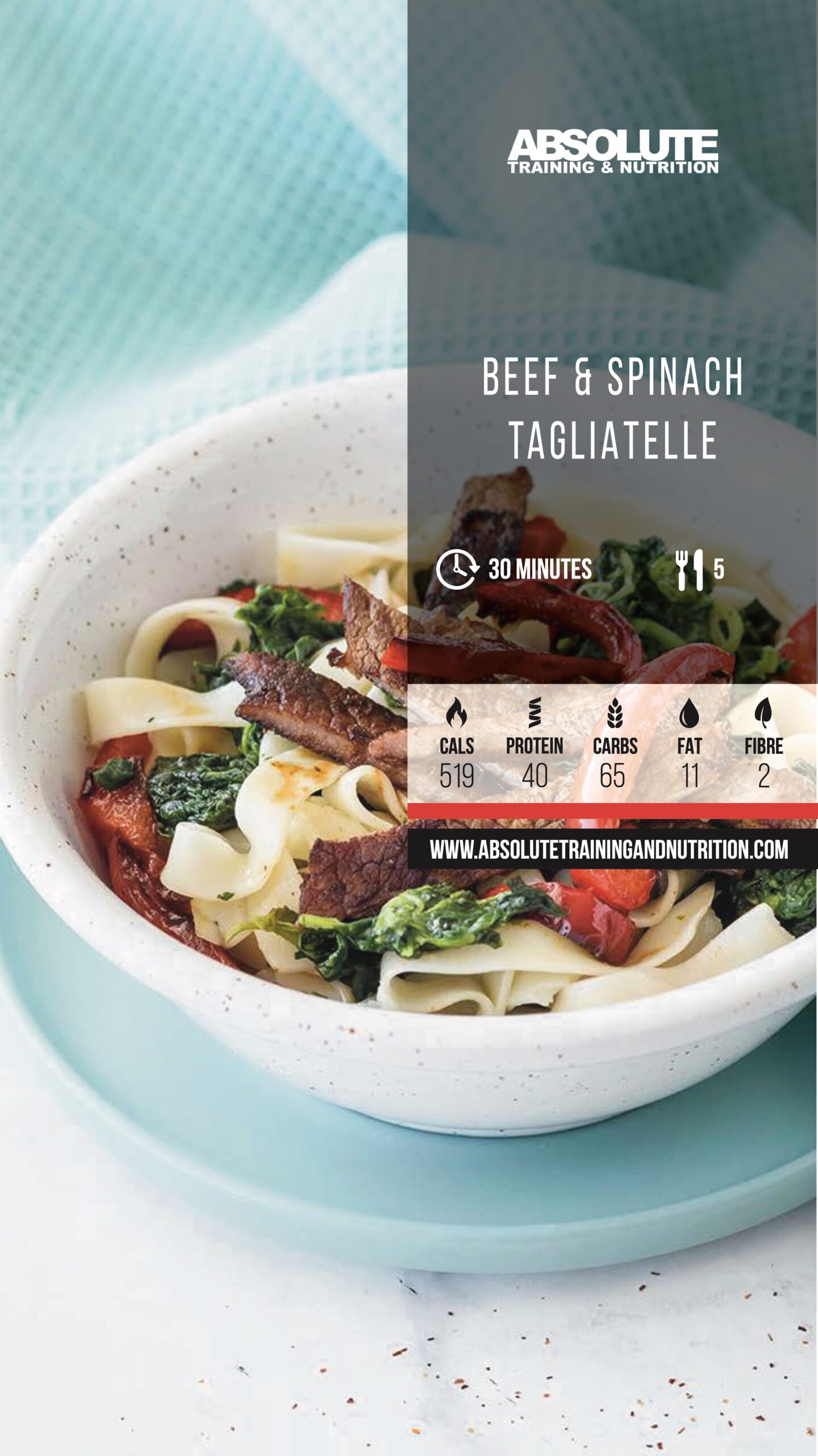 Beef & Spinach Tagliatelle 3